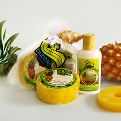 Juicy Pineapple Mini Lotion and Loofah Soap Gift Set