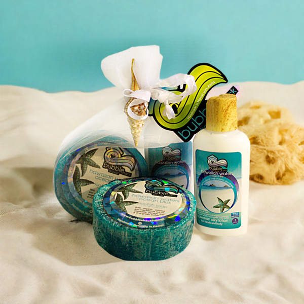 Hawaiian Waters Ocean Bliss Mini Lotion and Loofah Soap Gift Set