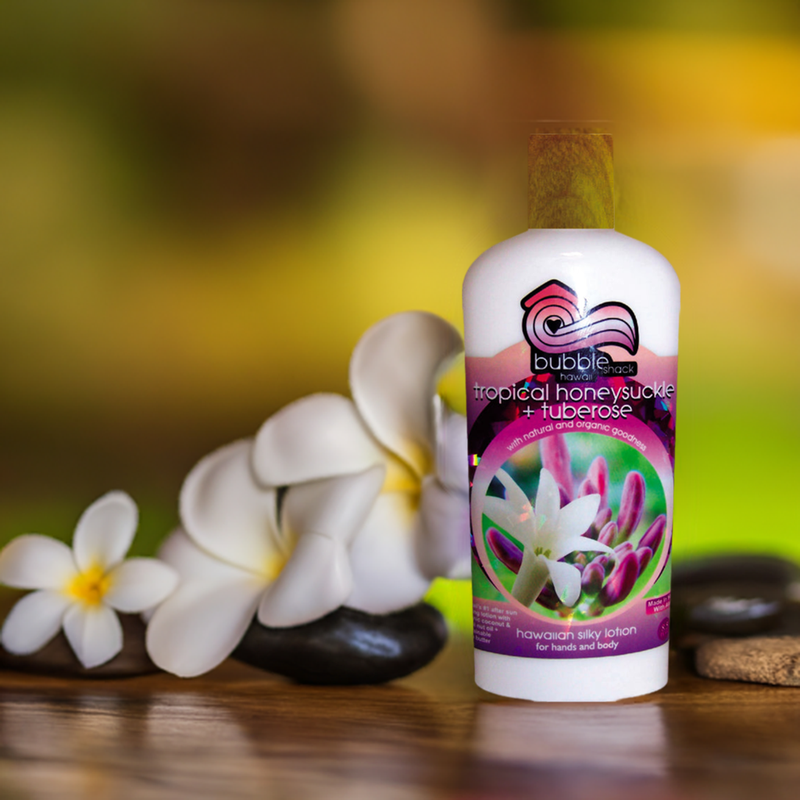 Tropical Honeysuckle + Tuberose Kukui + Shea Hawaiian Silky Lotion 8.5oz