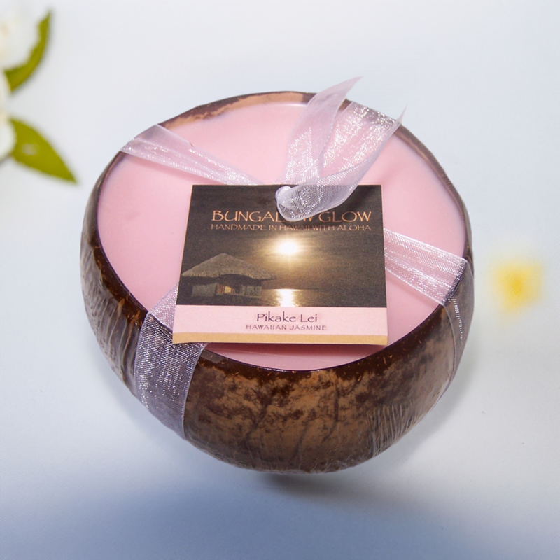 Pikake Lei Coconut Shell Soy Candle