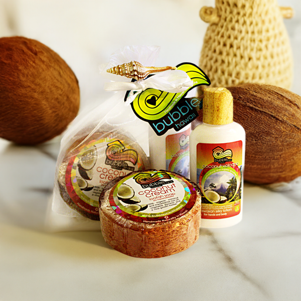 Coconut Volcano Mini Lotion and Loofah Soap Gift Set