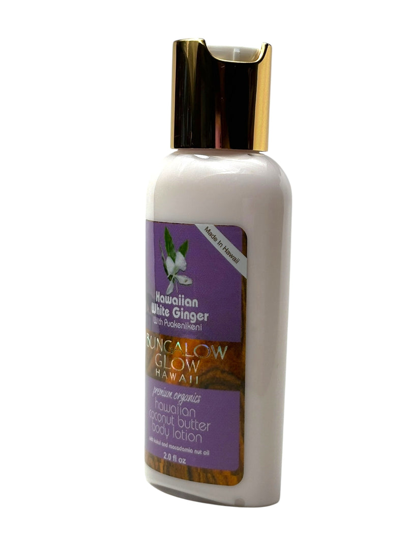 MADE IN HAWAII, Hawaiian White Ginger with Puakenikeni Coconut Butter Body Lotion 2oz.