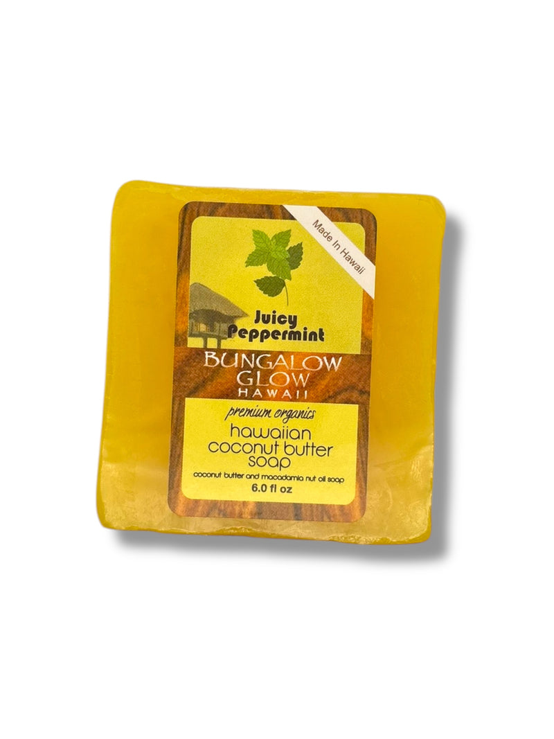 Juicy Peppermint Premium Organics Hawaiian Coconut Butter Soap