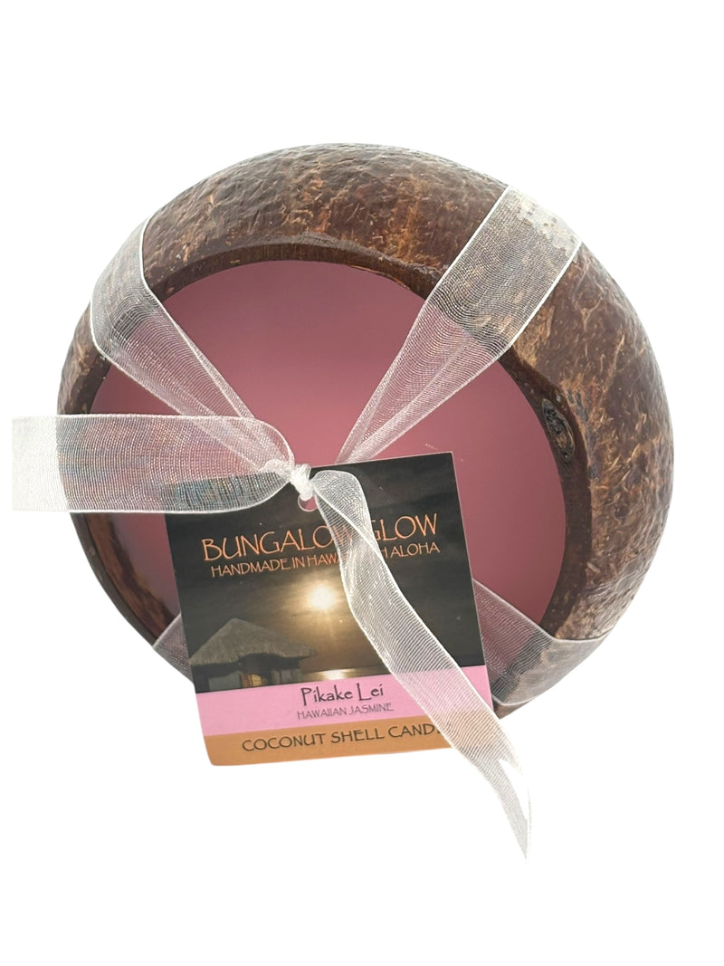 Pikake Lei Coconut Shell Soy Candle