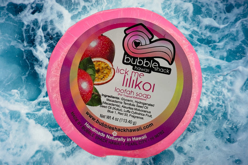 MADE IN HAWAII. Lick Me Lilikoi Loofah Soap