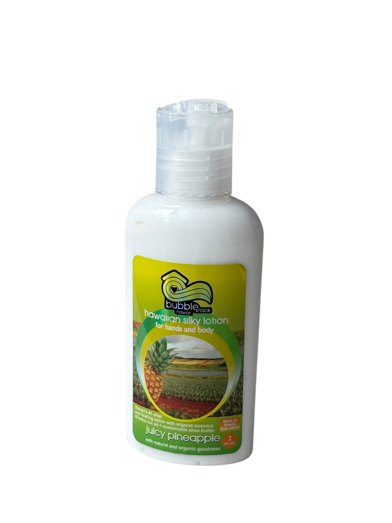 MADE IN HAWAII, Juicy Pineapple Kukui + Shea Hawaiian Silky Lotion 2oz.