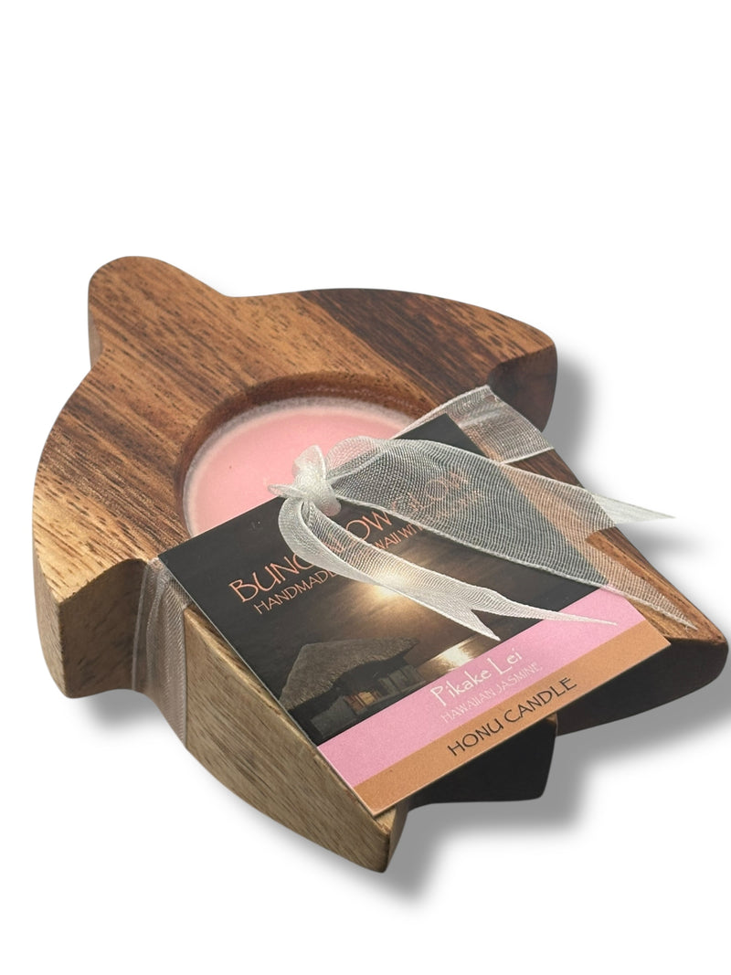 MADE IN HAWAII.Pikake Lei Hawaiian Honu Candle