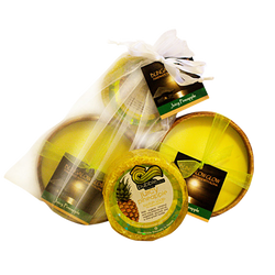 Juicy Pineapple Loofah Lather/Soy Poi Candle Gift Set