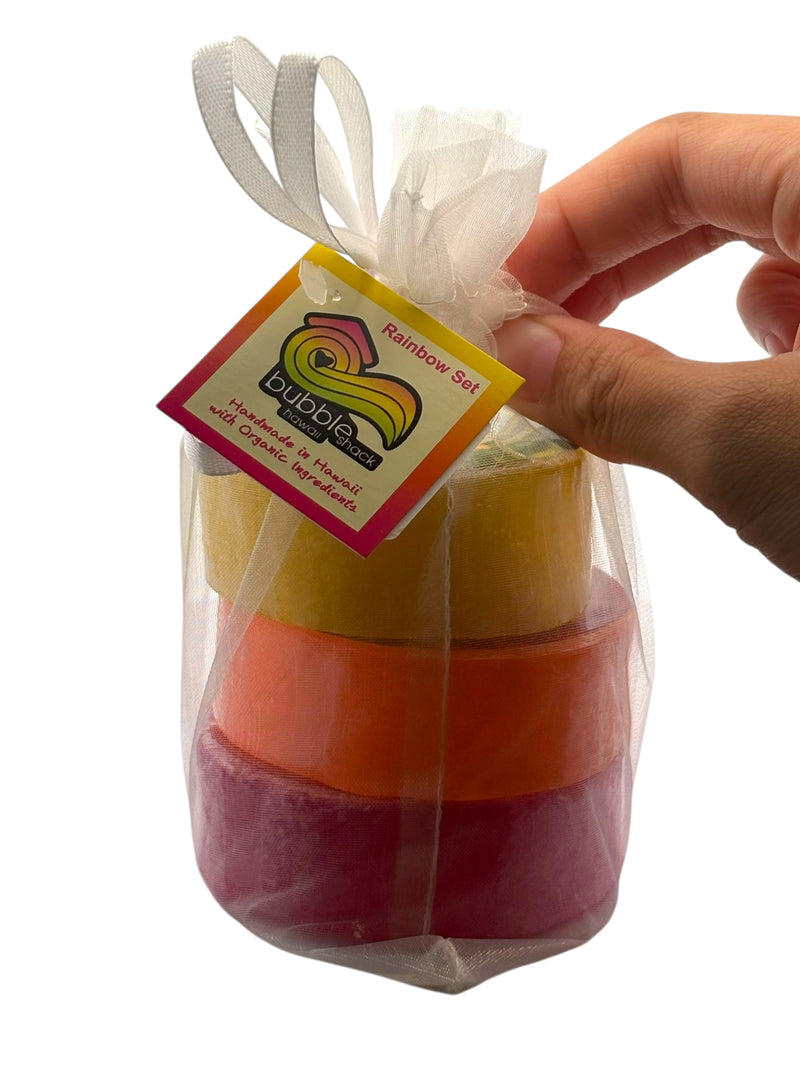 Rainbow Loofah 3 Pack Gift Set