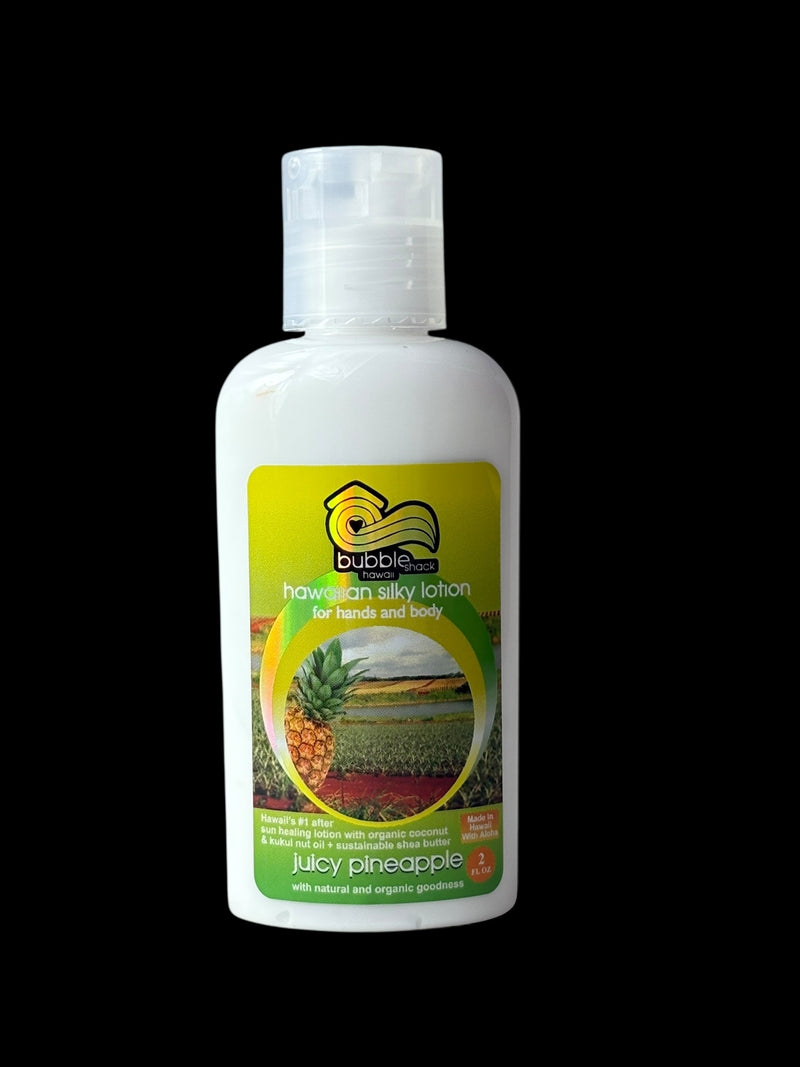 MADE IN HAWAII, Juicy Pineapple Kukui + Shea Hawaiian Silky Lotion 2oz.
