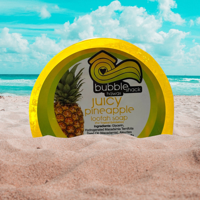 MADE IN HAWAII.Juicy Pineapple Loofah Soap
