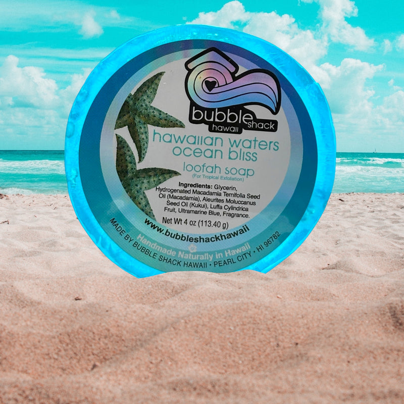 MADE IN HAWAII. Hawaiian Waters Ocean Bliss Loofah Soap