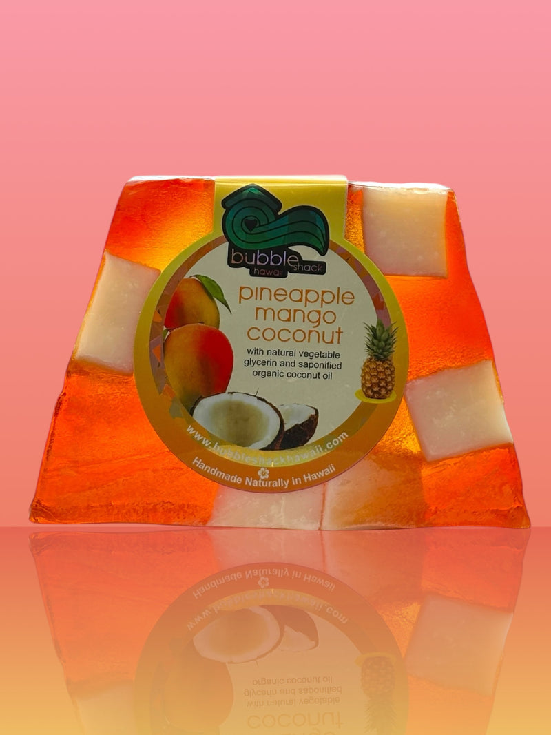 MADE IN HAWAII. Pineapple Mango Coconut Chunk Soap