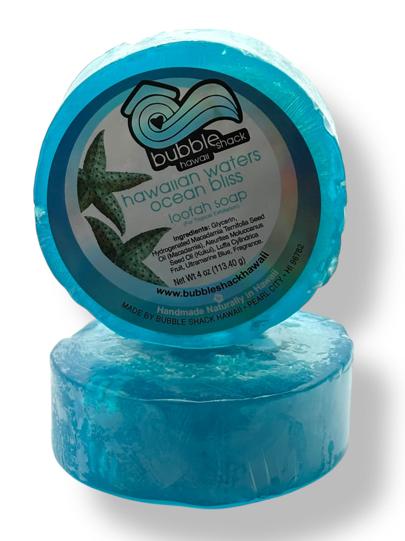 MADE IN HAWAII. Hawaiian Waters Ocean Bliss Loofah Soap