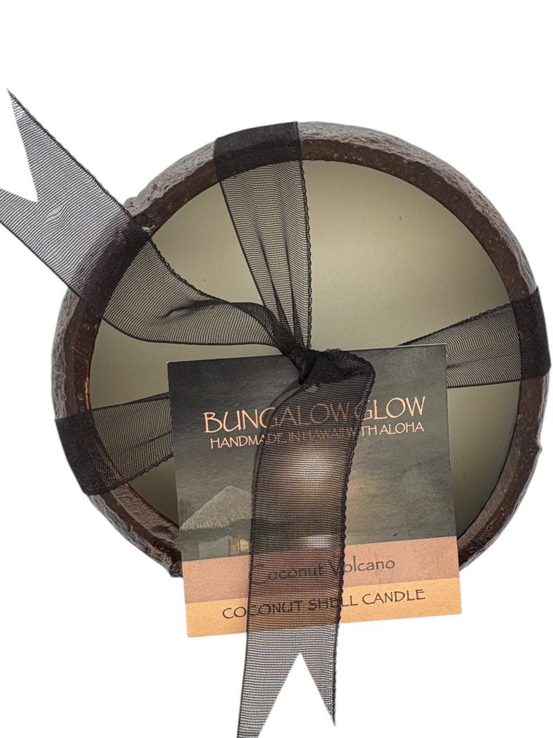 Coconut Volcano Coconut Shell Soy Candle, 12oz