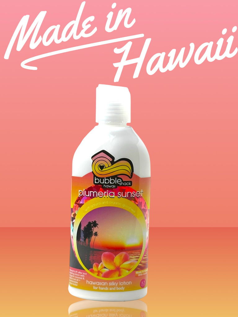 MADE IN HAWAII, Plumeria Sunset Kukui + Shea Hawaiian Silky Lotion