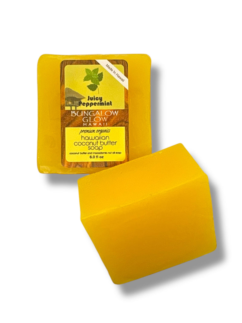Juicy Peppermint Premium Organics Hawaiian Coconut Butter Soap