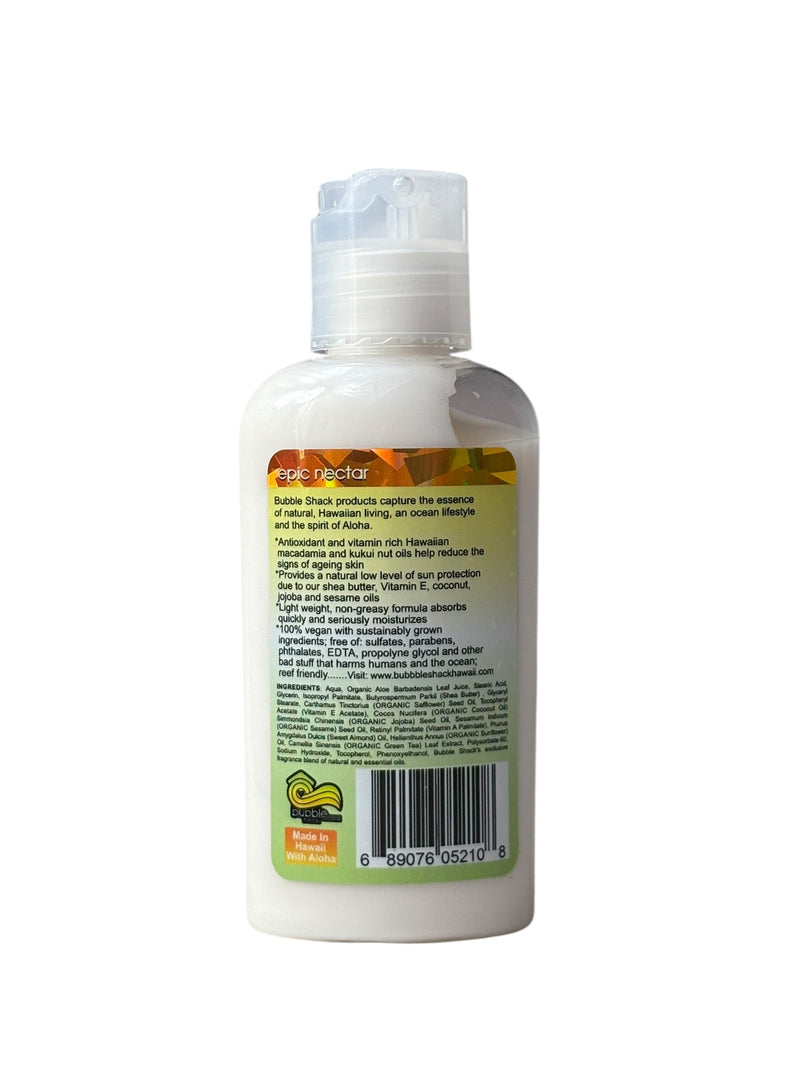 MADE IN HAWAII, Epic Nectar Kukui + Shea Hawaiian Silky Lotion 2oz.