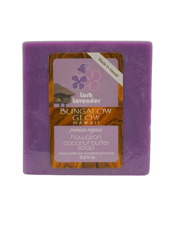 MADE IN HAWAII. Lush Lavender Premium Organics Hawaiian Coconut Butter Soap