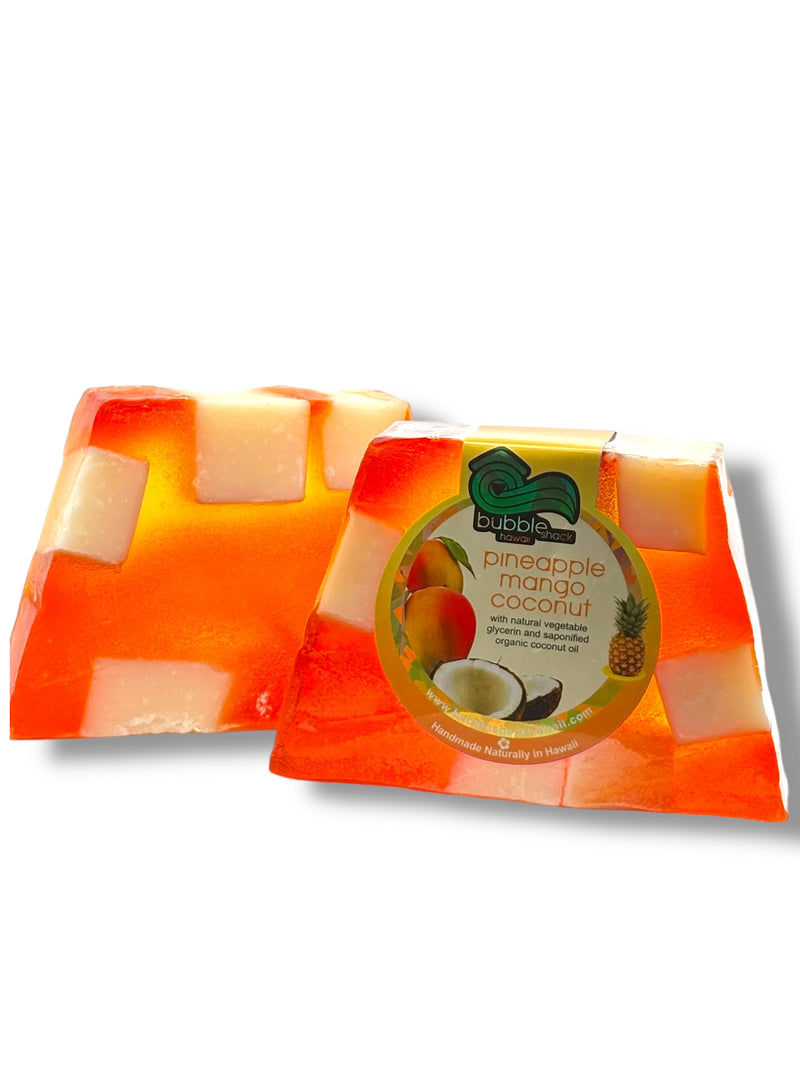 MADE IN HAWAII. Pineapple Mango Coconut Chunk Soap