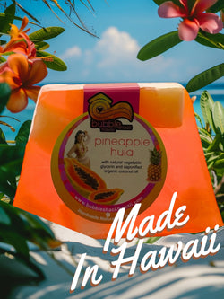 MADE IN HAWAII. Pineapple Hula Chunk Soap