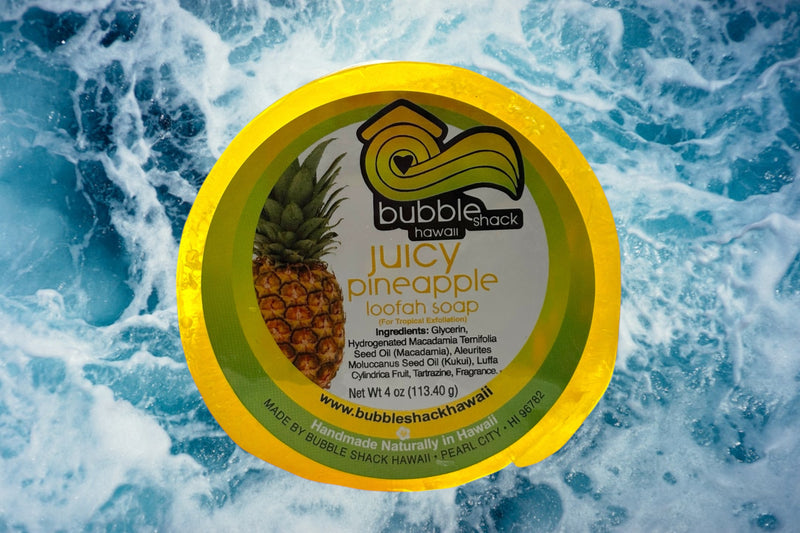 MADE IN HAWAII.Juicy Pineapple Loofah Soap