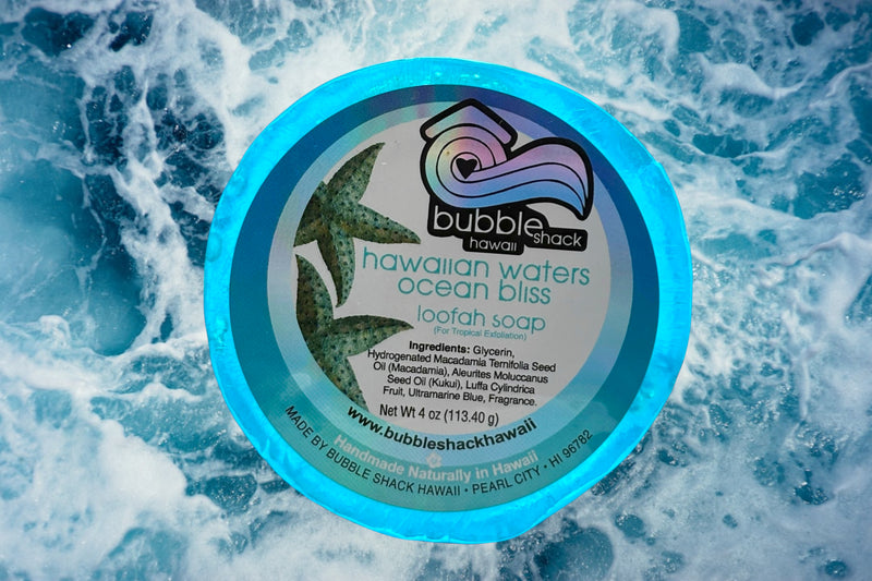 MADE IN HAWAII. Hawaiian Waters Ocean Bliss Loofah Soap