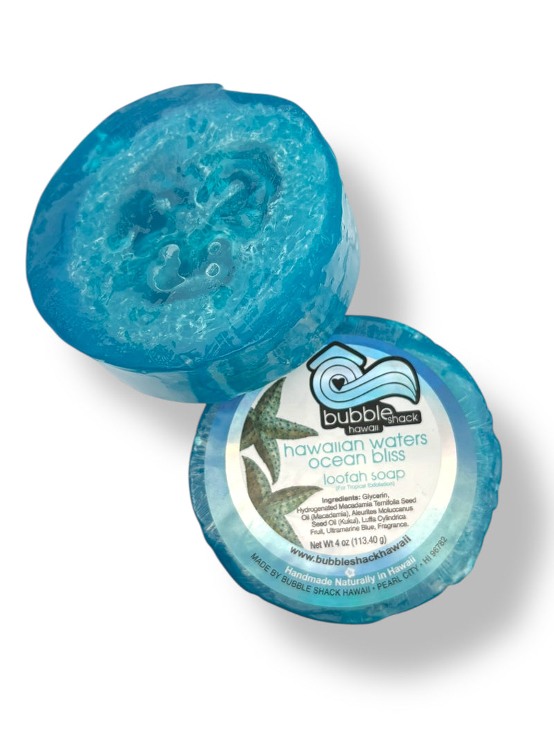 MADE IN HAWAII. Hawaiian Waters Ocean Bliss Loofah Soap