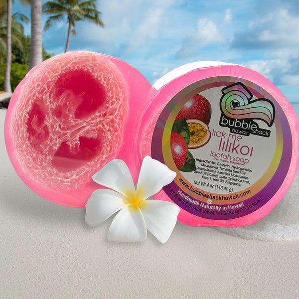 MADE IN HAWAII. Lick Me Lilikoi Loofah Soap