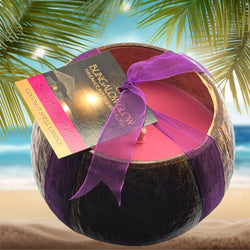 Sweet Hawaiian Plumeria Coconut Shell Soy Candle