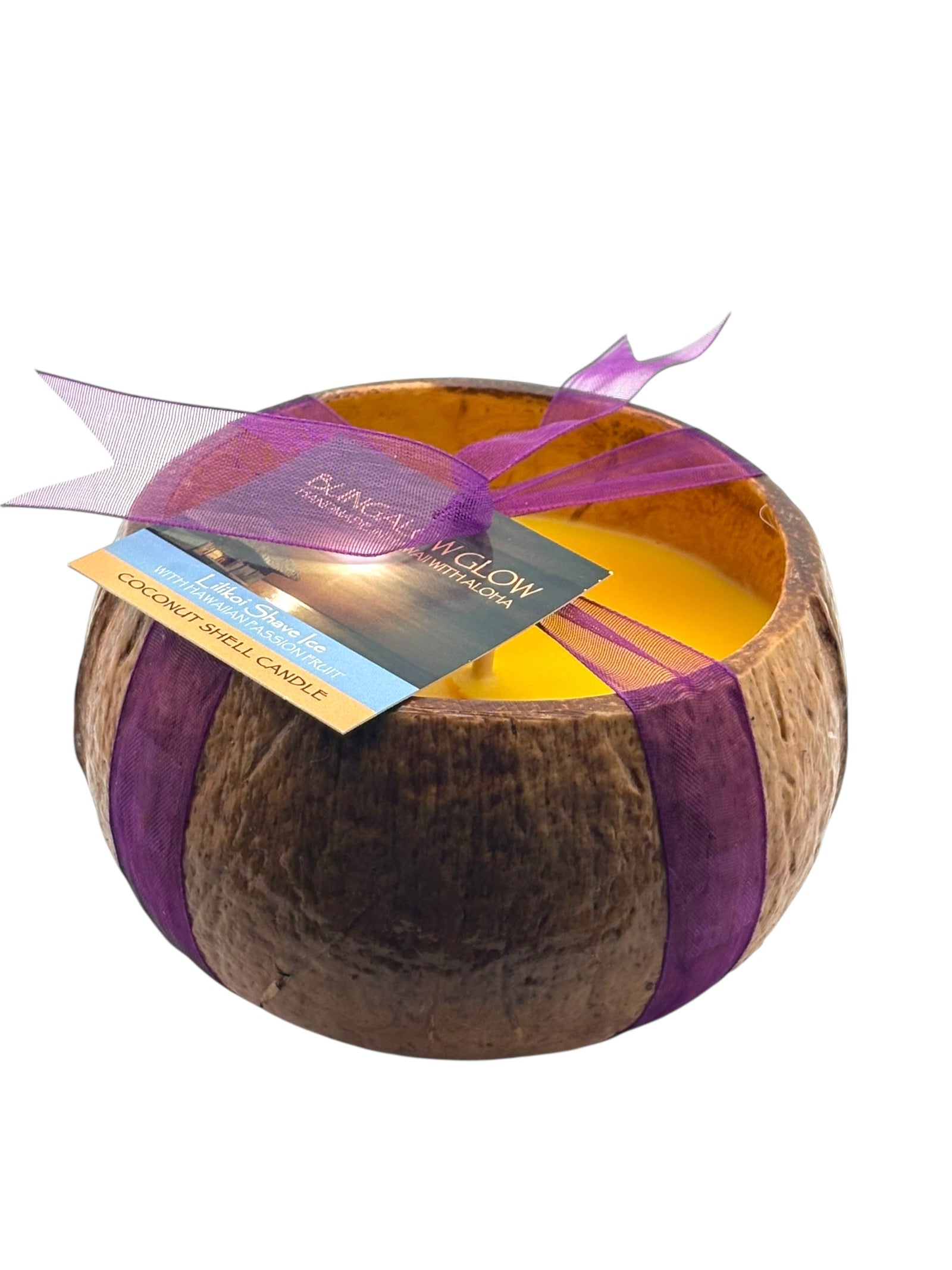 Lilikoi Shave Ice Coconut Shell Soy Candle – Bubbleshackhawaii