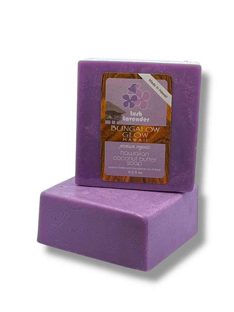 MADE IN HAWAII. Lush Lavender Premium Organics Hawaiian Coconut Butter Soap