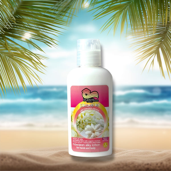 MADE IN HAWAII, Pikake Lei Kukui + Shea Hawaiian Silky Lotion 2oz.