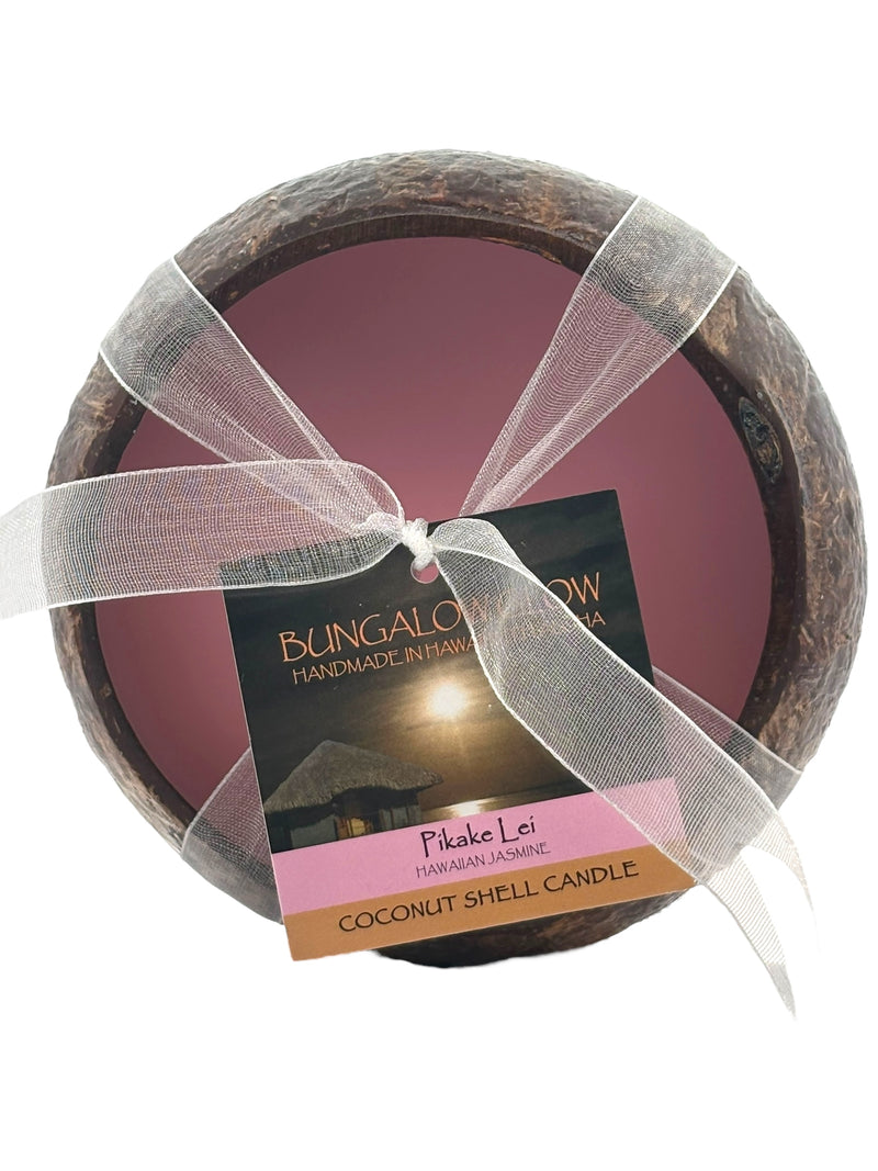 Pikake Lei Coconut Shell Soy Candle