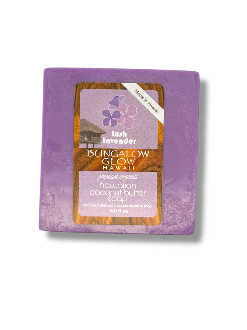 MADE IN HAWAII. Lush Lavender Premium Organics Hawaiian Coconut Butter Soap