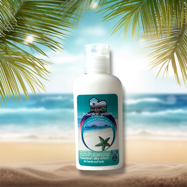 MADE IN HAWAII, Hawaiian Waters Ocean Bliss Kukui + Shea Hawaiian Silky Lotion 2oz.