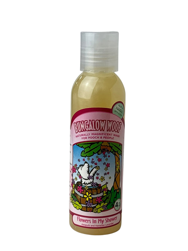 MADE IN HAWAII. Flowers in My Shower Naturally Magnificent Wash for Dogs 4oz