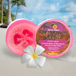 MADE IN HAWAII, Sweet Lilikoi Premium Organics Coconut Butter Loofah Soap.
