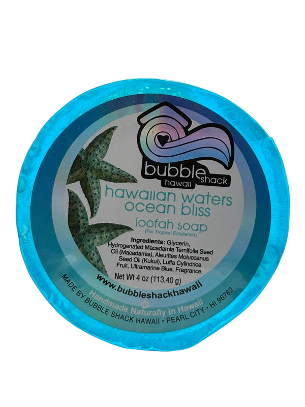 MADE IN HAWAII. Hawaiian Waters Ocean Bliss Loofah Soap