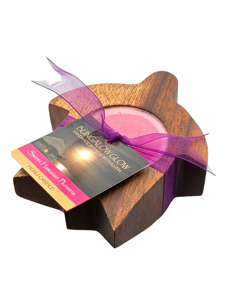MADE IN HAWAII.Sweet Hawaiian Plumeria Hawaiian Honu Candle