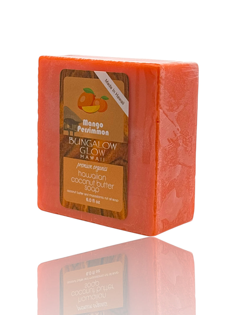 MADE IN HAWAII.Mango Persimmon Premium Organics Hawaiian Coconut Butter Soap