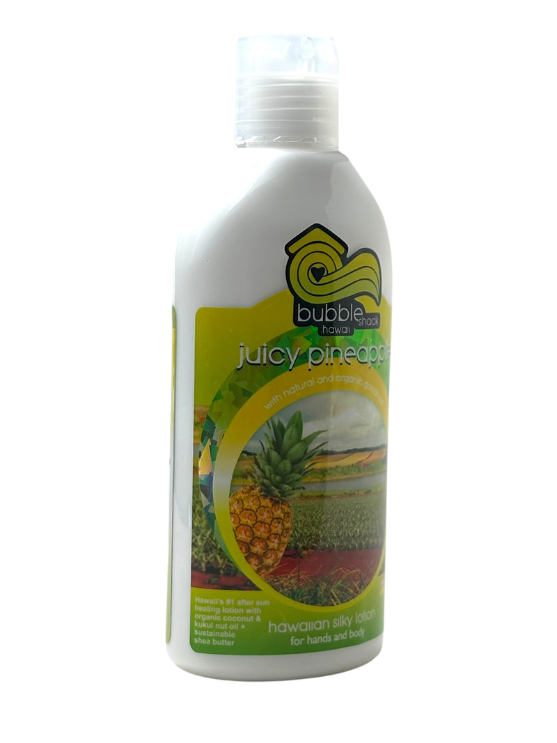 MADE IN HAWAII, Juicy Pineapple Kukui + Shea Hawaiian Silky Lotion 8.5oz.