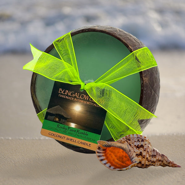 Rocky Point Rumble Coconut Shell Candle
