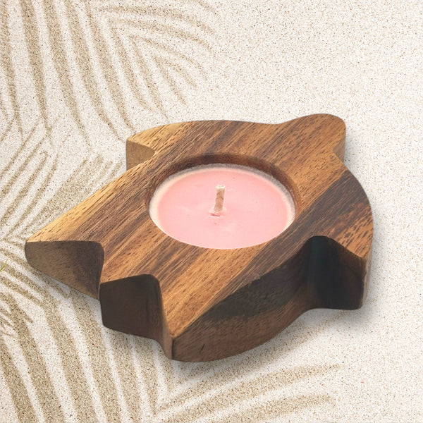 MADE IN HAWAII.Pikake Lei Hawaiian Honu Candle