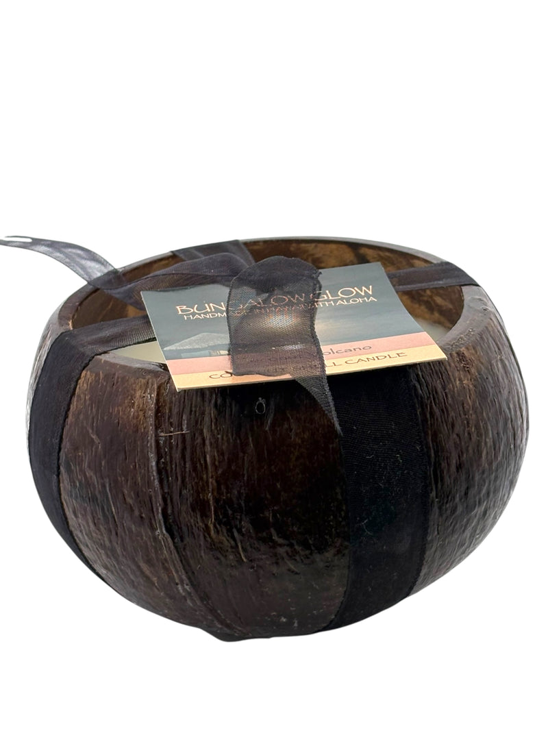 Coconut Volcano Coconut Shell Soy Candle, 12oz