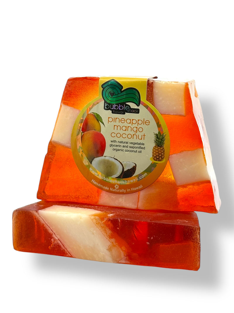 MADE IN HAWAII. Pineapple Mango Coconut Chunk Soap