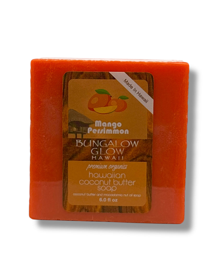MADE IN HAWAII.Mango Persimmon Premium Organics Hawaiian Coconut Butter Soap
