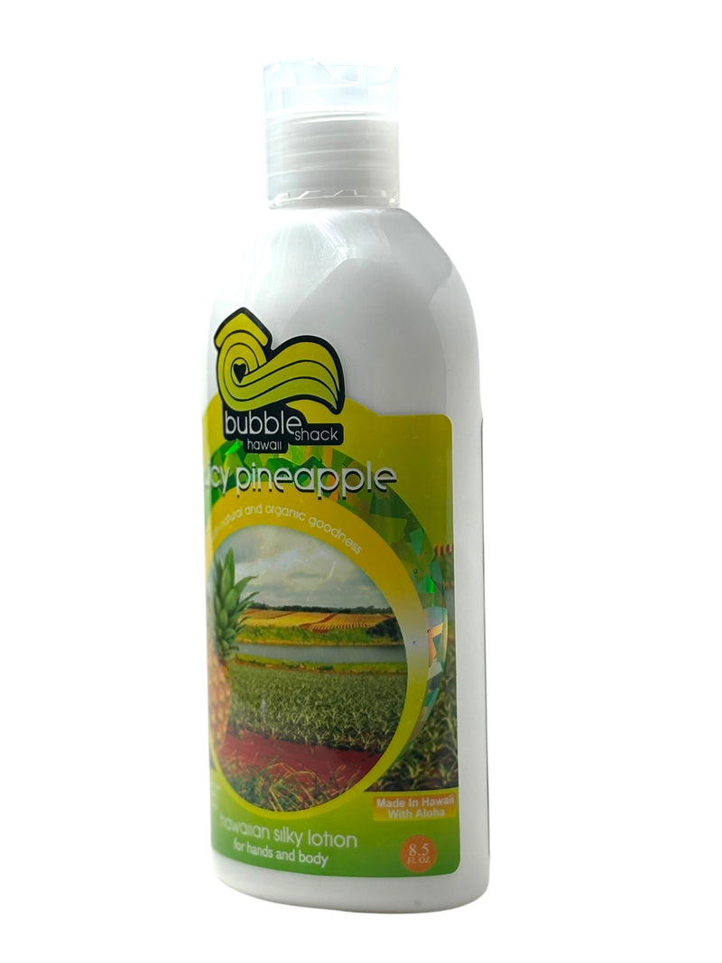 MADE IN HAWAII, Juicy Pineapple Kukui + Shea Hawaiian Silky Lotion 8.5oz.