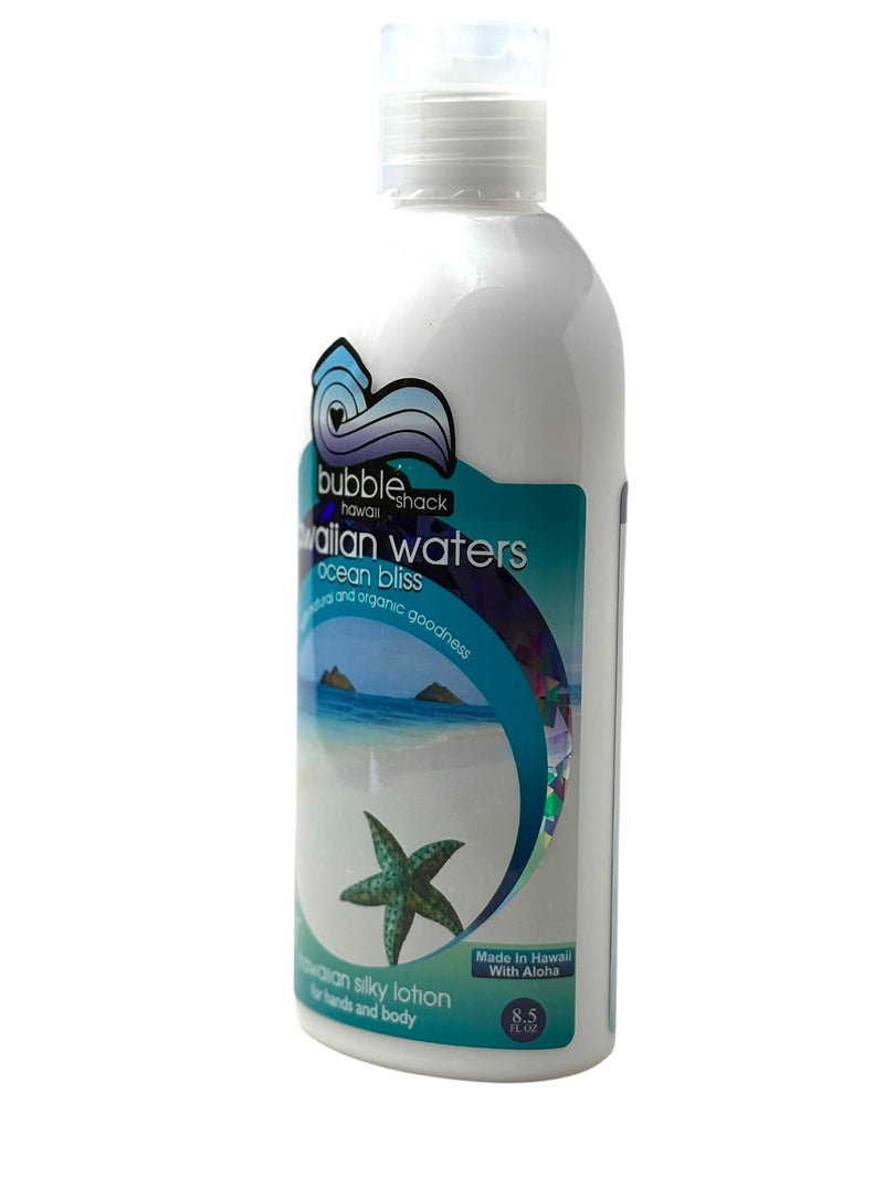 MADE IN HAWAII, Hawaiian Waters Ocean Bliss Kukui + Shea Hawaiian Silky Lotion 8.5oz.