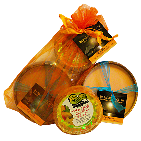 Epic Nectar Loofah Lather/Soy Poi Candle Gift Set